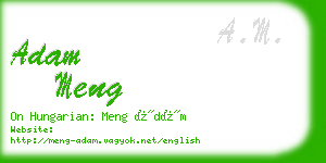 adam meng business card